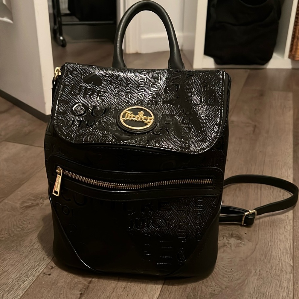 Black juicy couture backpack